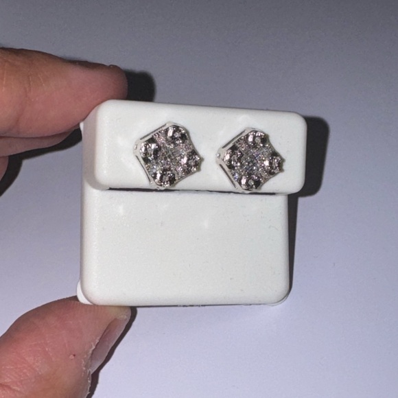 Other - Real Diamond Screw Back Earrings, Gift for him, Huge Sale 100% Natural Diamonds,